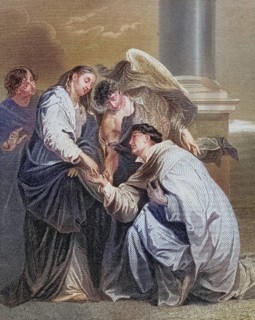Mystic Hermann Joseph von Steinfeld (born around 1150 in Cologne, died 7 April 1241 or 1252 in