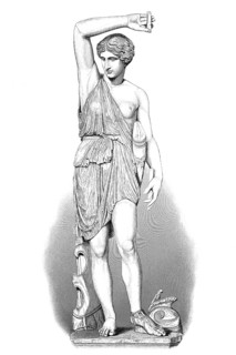 Illustration of the statue of an Amazon, Villa Mattei (documented since 1614), sold to the Vatican
