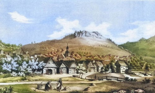 Muggendorf, climatic health resort, around 1850, Franconian Switzerland, district of Forchheim,