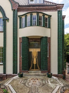 Behrens House, by Peter Behrens, Art Nouveau, Mathildenhöhe Darmstadt, artists' colony, Darmstadt,