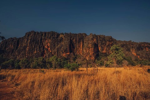 Special light atmosphere in the outback at Windjana Gorge National Park in Australia