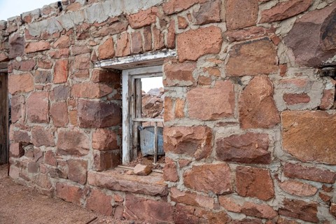Colorado Springs, Colorado - The remains of the original Summit House on Pikes Peak, a 14, 115'