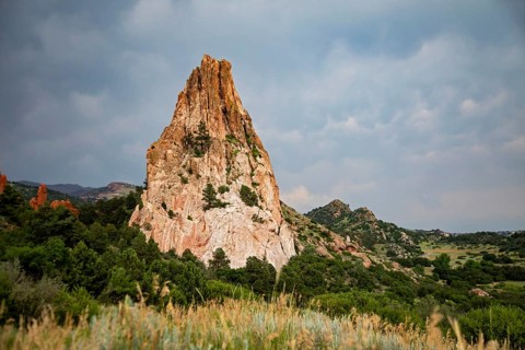 Colorado Springs, Colorado - The Garden of the Gods, a city park with spectacular rock formations