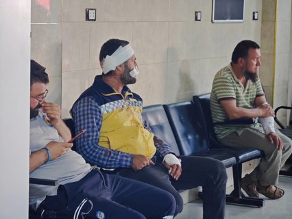A massive explosion occurred in the town of Maarrat Misrin in the countryside of Idlib in Syria,