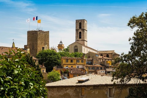 Panorama Old Town, Grasse, Alpes Maritimes, Provence Alpes Cote d'Azur, French Riviera, South of