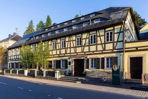 Head office of the Wendt & Kühn company, which produces painted wooden figures, Erzgebirgisches
