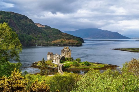 Eilean Donan Castle, Loch Duich, Isle of Skye, Highlands, Scotland, UK