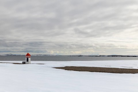 Small Lighthouse, Kinvika, Muchinsonfjord, Spitsbergen, Svalbard