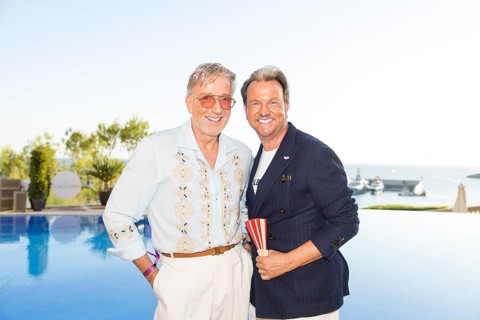 Thomas Rath with his partner Sandro Rath at the Remus Lifestyle Night on the roof terrace of the