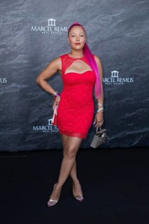 Djamila Celina (DJane) at the Remus Lifestyle Night on the roof terrace of the Pure Salt Hotel in