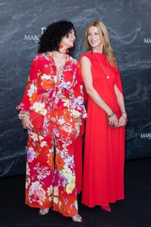 Barbara Wussow and Esther Schweins at the Remus Lifestyle Night on the roof terrace of the Pure