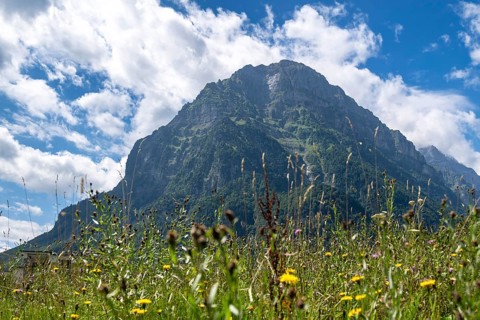 Vorder Glärnisch mountain peak, Glarus, Switzerland