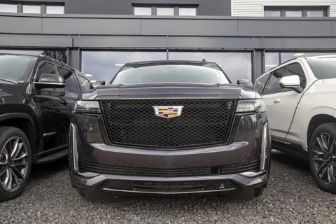 Cadillac Escalade for sale at the dealer in Mannheim