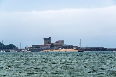 Seaside in Saint-Jean-de-Luz, Nouvelle-Aquitaine, Pyrenees-Atlantiques, France