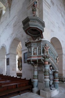 Pulpit in the monastery church created around 1570, Bebenhausen Monastery and Palace, Bebenhausen