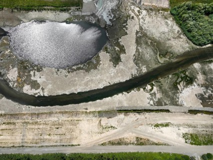 Dortmund, Castrop-Rauxel, North Rhine-Westphalia, Germany - River renaturalisation, renaturation of