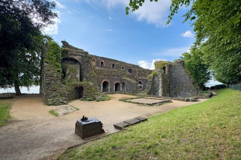 Ruins of the imperial palace of Emperor Frederick I Barbarossa, built in the Middle Ages around