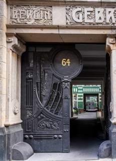 Old town house, historic residential and commercial building in Berlin Mitte, Klosterstraße,