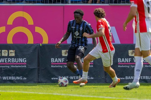 Waldhof Mannheim v FC Emmen, Netherlands (last test match in front of the start of the new season)