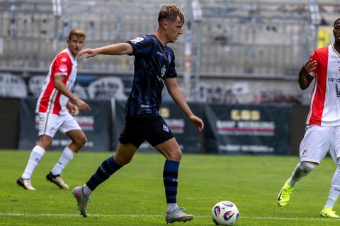 Waldhof Mannheim v FC Emmen, Netherlands (last test match in front of the start of the new season)
