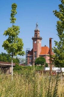 Old harbour office, harbour, Dortmund, Ruhr area, North Rhine-Westphalia, Germany