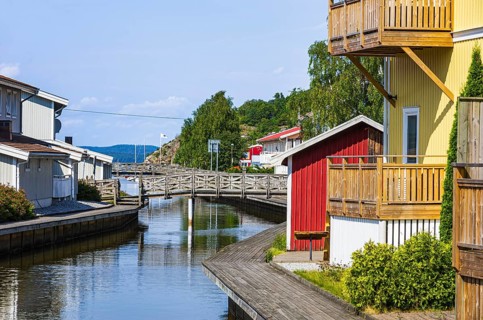 Maritime living and harbour ambience in the village of Henan on Orust, Bohuslän, Västra Götalands