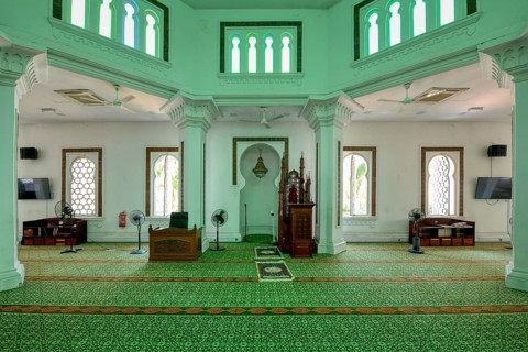 Sultan Abdul Samad Jamek mosque, Prayer Hall, Kuala Lumpur, Malaysia, Asia
