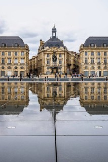 Miroir d'eau and Place de la Bourse, Bordeaux, Gironde, Nouvelle-Aquitaine, France