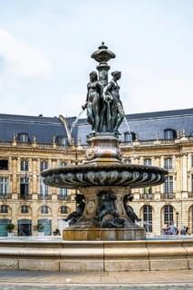 Fontaine des Trois Graces, Place de la Bourse, Bordeaux, Gironde, Nouvelle-Aquitaine, France