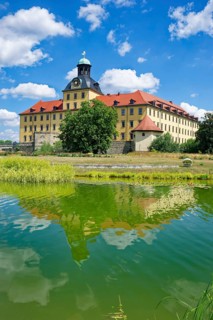 Johannisteich, castle park, Museum Zeitzer Schloss Moritzburg, early baroque style, water