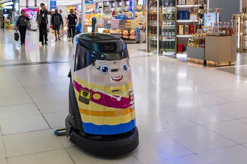 Cleaning robot, Bangkok, Thailand