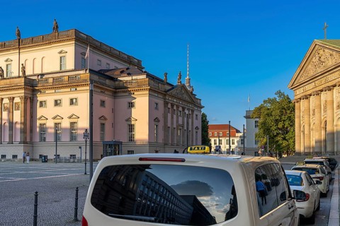 Taxi stand at Bebelplatz in Berlin, Germany