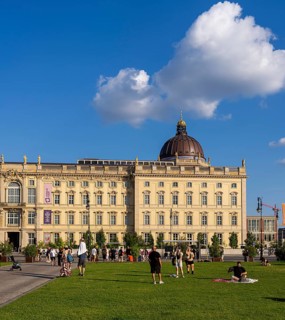 The Lustgarten with the Humboldt Forum, Berlin, Germany
