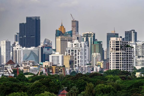 Skyline skyscraper, Bangkok, Thailand