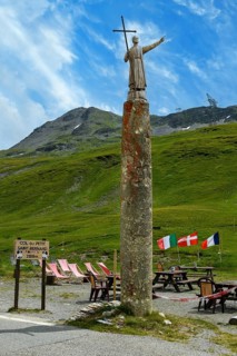 Monolith made of serpentinite historical ancient Roman so-called Jupiter column probably column of