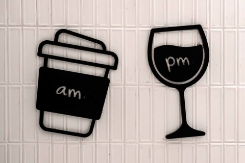Symbol photo Soft drink AM Morning Alcohol PM Afternoon