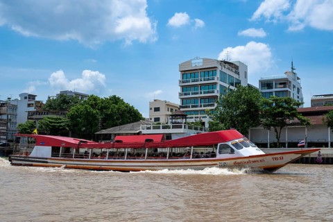Ferry Chao Phraya River, Bangkok, Thailand