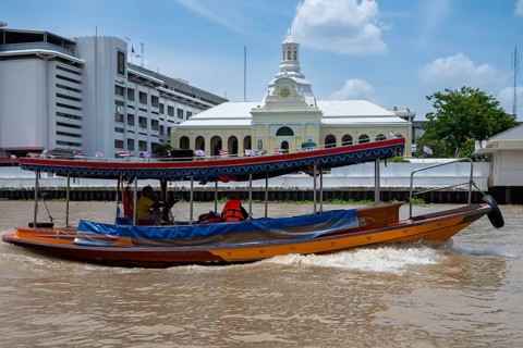 Boat Chao Phraya River, Bangkok, Thailand
