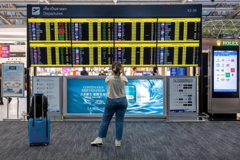 Scoreboard Departures, Bangkok, Thailand