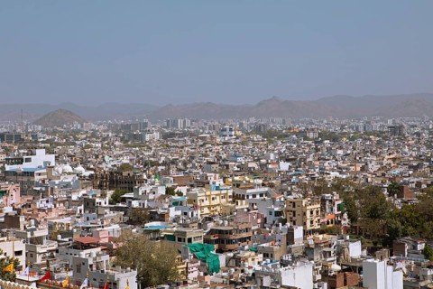 City view Udaipur, Rajasthan, India
