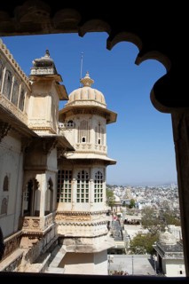 Oriel in the City Palace Museum, City Palace or City Palace, Udaipur, Rajasthan, India
