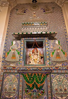 Ganesh sculpture in the City Palace Museum, City Palace, Udaipur, Rajasthan, India