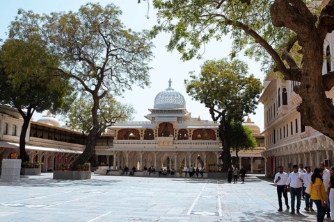 Chowmukha Pavilion, City Palace, Udaipur, Rajasthan, India
