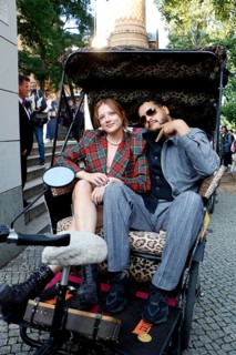 Jella Haase and Yasin el Harrouk at the #SchwarzeSchafe premiere at the cinema in the