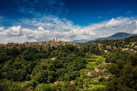 Picturesque mountain village, St. Paul de Vence, Provence Alpes Côte d'Azur, South of France,