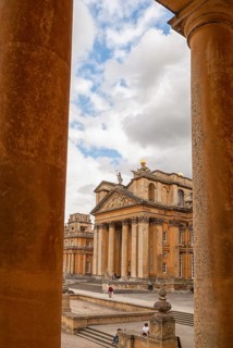 Blenheim Palace, the largest non-royal aristocratic residence in Great Britain, built by Queen Anne
