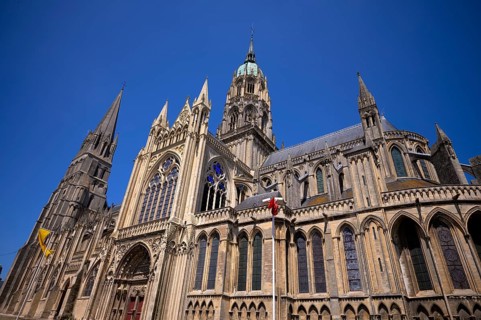Cathedral Cathédrale Notre-Dame de Bayeux, Bayeux, Normandy, Calvados, France
