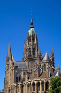 Cathedral Cathédrale Notre-Dame de Bayeux, Bayeux, Normandy, Calvados, France