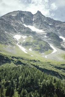 View of the Hoher Sonnblick, Rauris, Pinzgau, Salzburg, Austria