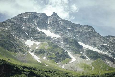 View of the Hoher Sonnblick, Rauris, Pinzgau, Salzburg, Austria